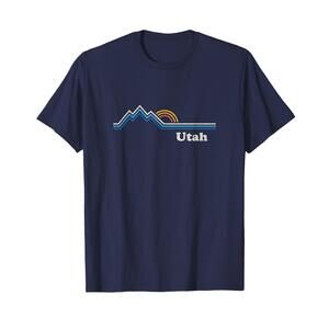 Retro Utah T Shirt  Sunrise Mountains Tee  T-Shirt